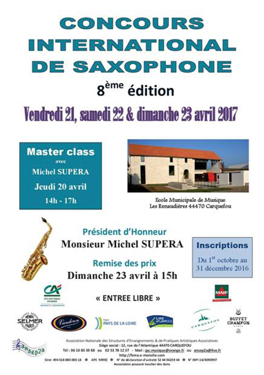 International Competition for Saxophone Buffet Crampon